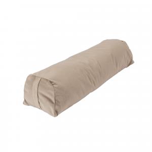 Bolster XL wykonany z plastiku z recyklingu - jasnobrązowy - 75 cm długości