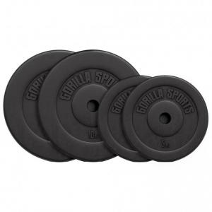 Obciążenie na gryf Gorilla Sports 30 kg - 2 x 5 - 2 x 10 kg