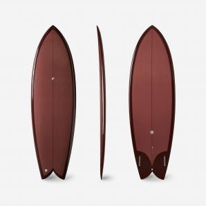 Deska surfingowa Olaian Surf Fish 900 6'1 skrzynki Futures bez finów