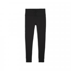 Damskie żebrowane legginsy treningowe CLOUDSPUN PUMA Black