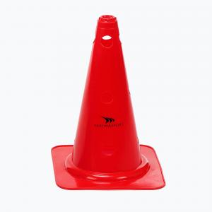 Pachołek wysoki z otworami – 38 cm | czerwony | otwory 25mm