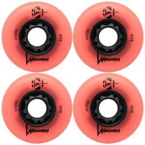 4 kółka do rolek fitness Luminous LED 76mm/85a świecące