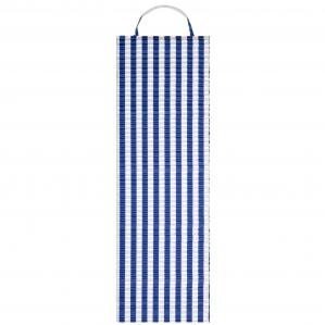 Mata na plażę 180 x 60 cm piankowa karimata na biwak kemping biało-granatowa