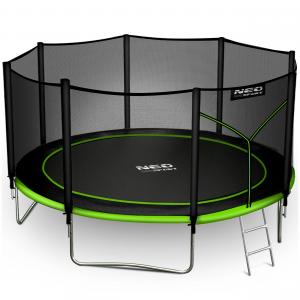 Trampolina ogrodowa z siatką zewnętrzną Neo-Sport 374cm 12ft