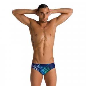 Kąpielówki slipy męskie na basen Arena Optical Waves Brief