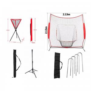 BNB-03 Zestaw siatka do ćwiczeń + koszulka baseballowa + koszyk na piłki
