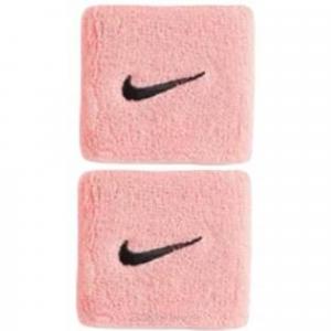 Opaska na nadgarstek Nike Swoosh, różowa