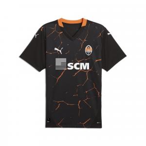 Męska koszulka wyjazdowa FC Shakhtar Donetsk 24/25 PUMA Black Rickie Orange