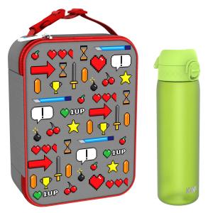 Zestaw lunchowy dziecięcy ION8 Game. Lunchbag i bidon 500ml z RECYCLON