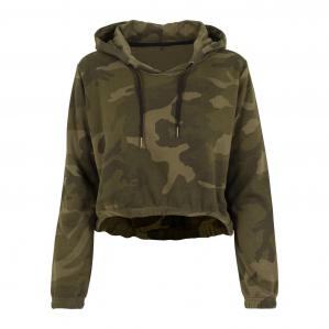 Damska Bluza Z Kapturem Camo