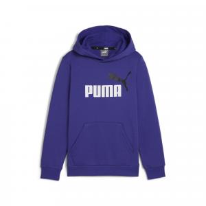 Młodzieżowa bluza z kapturem i dużym dwukolorowym logo Essentials+ PUMA