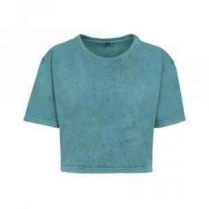 Koszulka Damska Acid Wash Crop T-shirt