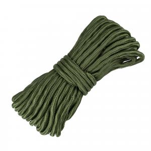 Lina kempingowa Paracord, Grubość 9 mm / Długość 15 m, Oliwkowa