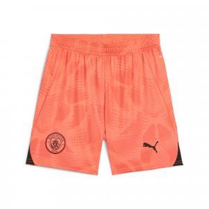 Młodzieżowe szorty bramkarskie Manchester City 24/25 PUMA Neon Sun Orange