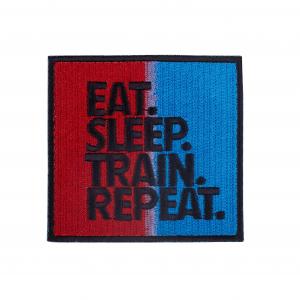 Naszywka na rzep Eat Sleep Repeat Train Repeat Elitex Training