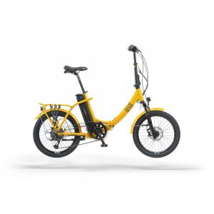 Rower elektryczny składany na kołach 20 Levit CHILO 468Wh yellow pearl