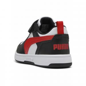 Dziecięce sneakersy PUMA Rebound V6 Lo PUMA White For All Time Red Black