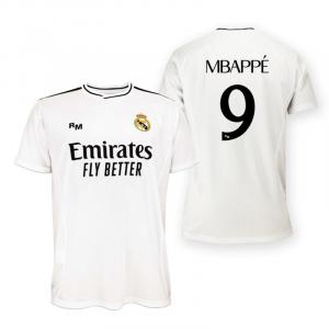 Replika koszulki domowej unisex Real Madryt 2024-25 Premium- Mbappé- 9