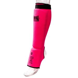 Dorosły boks nagolenniki Metal Boxe, Protège Tibia+Pied, Różowy