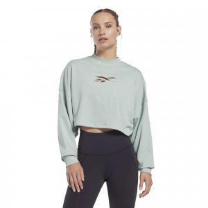 Damska dzianinowa bluza typu crew neck Reebok Studio Vector Knit Crew