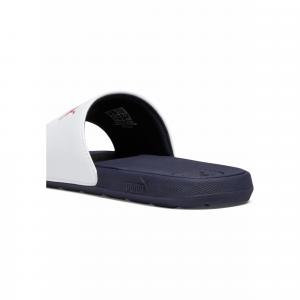 Młodzieżowe klapki Cool Cat 2.0 PUMA White Navy For All Time Red Blue
