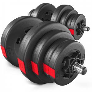 Zestaw hantli do treningu siłowego 2x20kg Hop-Sport HS-CD2x20 kompozytowe
