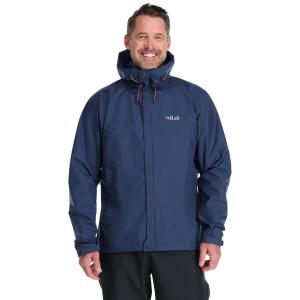 Kurtka przeciwdeszczowa męska Rab Downpour Eco Jacket z kapturem