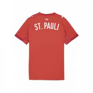 Młodzieżowa czwarta koszulka FC St. Pauli 25/26 PUMA Burnt Red White