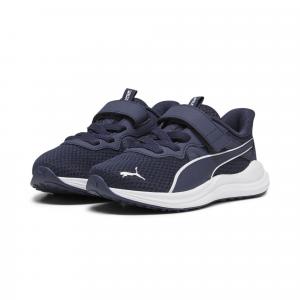 Dziecięce buty do biegania Reflect Lite PUMA Navy White Silver Blue Metallic