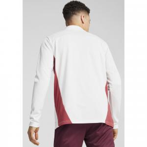 Męska bluza treningowa z zamkiem 1/4 RB Leipzig PUMA White Club Red
