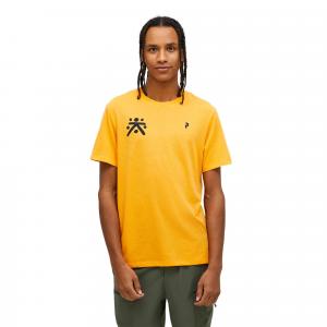 Koszulka Peak Performance męska Explore Graphic Tee pomarańczowa - L
