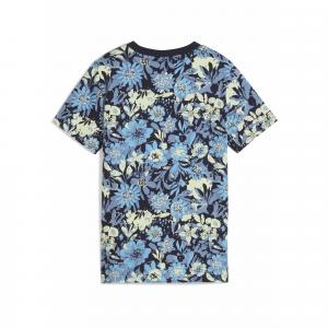 Młodzieżowa koszulka Essentials Nature 2.0 PUMA Cool Blue