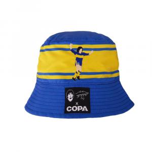 Kapelusz wędkarza dla dorosłych - Haft Maradona x COPA Boca - Niebieski