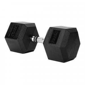 Hantel ogumowany TREXO Hex 35 kg