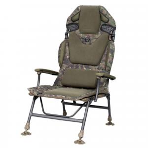 Fotel Wędkarski Karpiowy Krzesło Trakker Levelite Camo Longback Chair