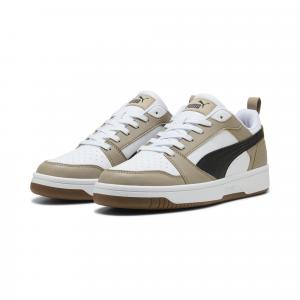 Sneakersy Rebound V6 Low PUMA White Black Ice Coffee Beige