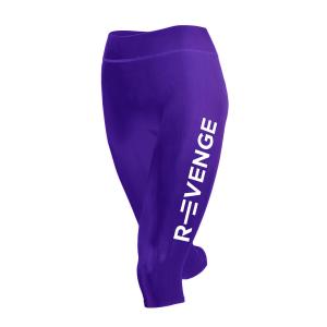 Legginsy techniczne do biegania Capri damskie z taśmami kinetycznymi