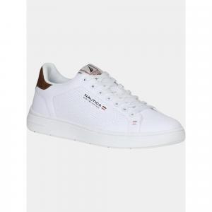 Niskie buty męskie Nautica STARDUST 2.0 LTH OFF WHITE-CUOIO
