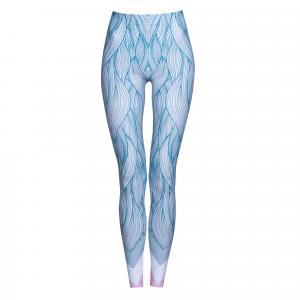 Legginsy sportowe damskie DEEP TRIP Spirulina