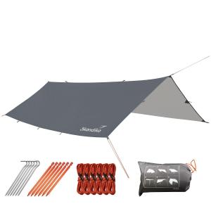 Płachta biwakowa tarp XL, 5m x 3m, UPF 50+