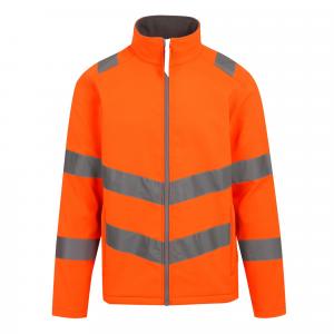 Kurtka Softshellowa Męska 2 Warstwy HiVis