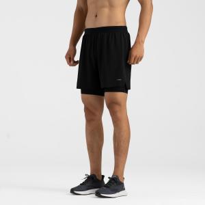 Spodenki do biegania męskie Kiprun 2w1 Run 500 Comfort