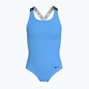Strój pływacki jednoczęściowy dziecięcy Nike Logo Tape Crossback
