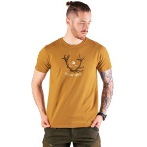 T-shirt myśliwski męski Tagart FNT Antler Honey z nadrukiem