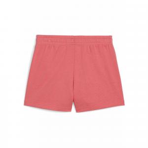 Młodzieżowe szorty Essentials Script PUMA Peach Frost Red