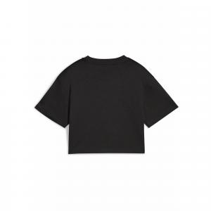 Młodzieżowa krótka koszulka Essentials 2 Colour z logo PUMA No. 1 PUMA