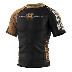 Koszulka Męska na siłownię rashguard MMA EXTREME HOBBY GOLDEN WARRIOR