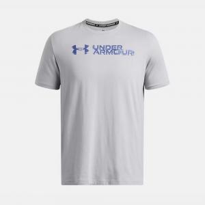 Koszulka treningowa męska Under Armour Sliced Wordmark 60/40S