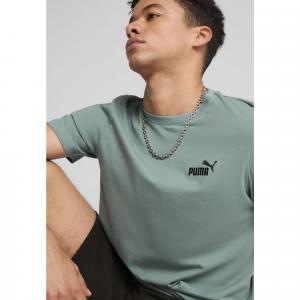 Męska koszulka Essentials z małym logo No. 1 PUMA Green Moon
