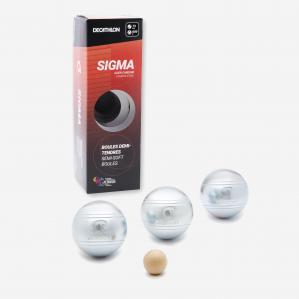 3 bule do petanki z homologacją na zawody Sigma średnio twarde